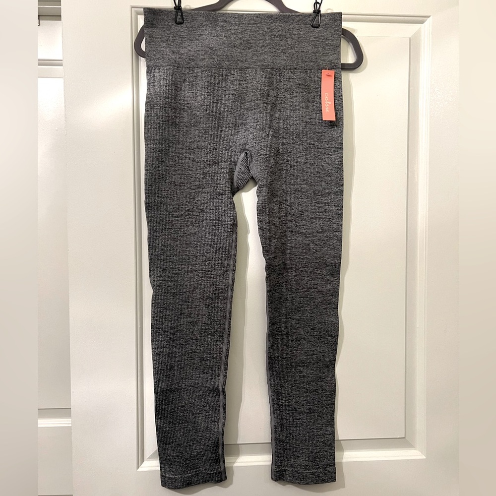NWT Target Brand Heather Gray Ribbed Leggings Sz XL